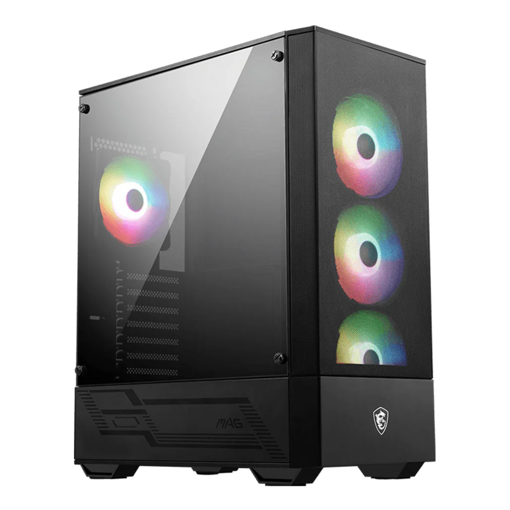 MSI MAG Forge 112R - Mid-Tower Gaming Desktop Case with ARGB Lighting