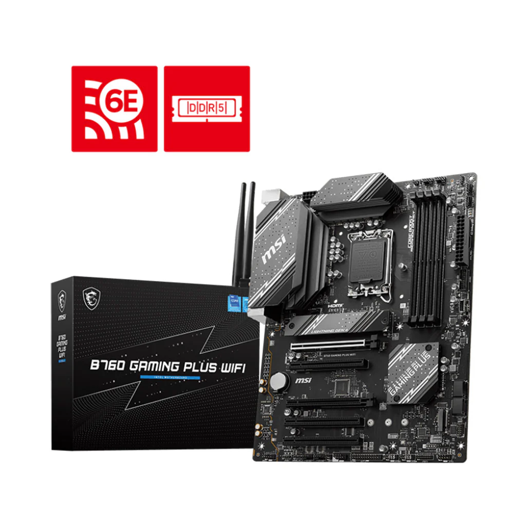 MSI B760 Gaming Plus WiFi Motherboard - 911-7D98-012 | High-Performance Gaming and Connectivity - Image 5