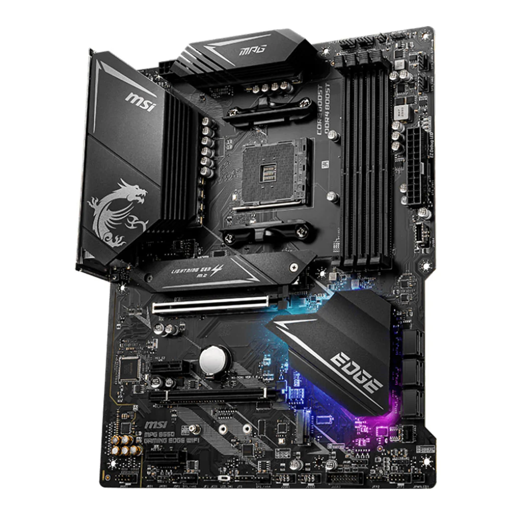 MSI MPG B550 Gaming Edge Motherboard - 911-7C91-014 | High-Performance ATX with Advanced Connectivity - Image 2