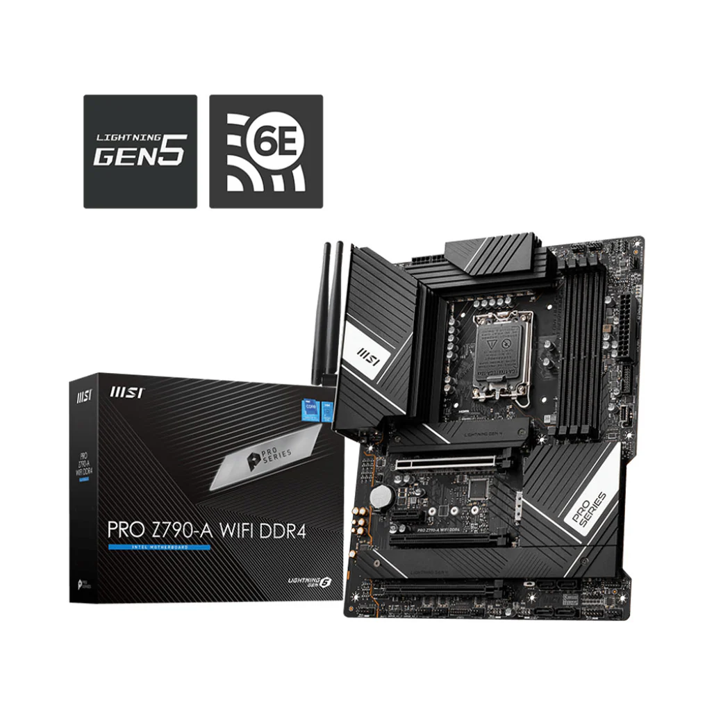 MSI PRO Z790-A WiFi DDR4 Motherboard - 911-7E07-003 | High-Performance ATX Board with PCIe 5.0, DDR4 Support, and Wi-Fi 6E - Image 5