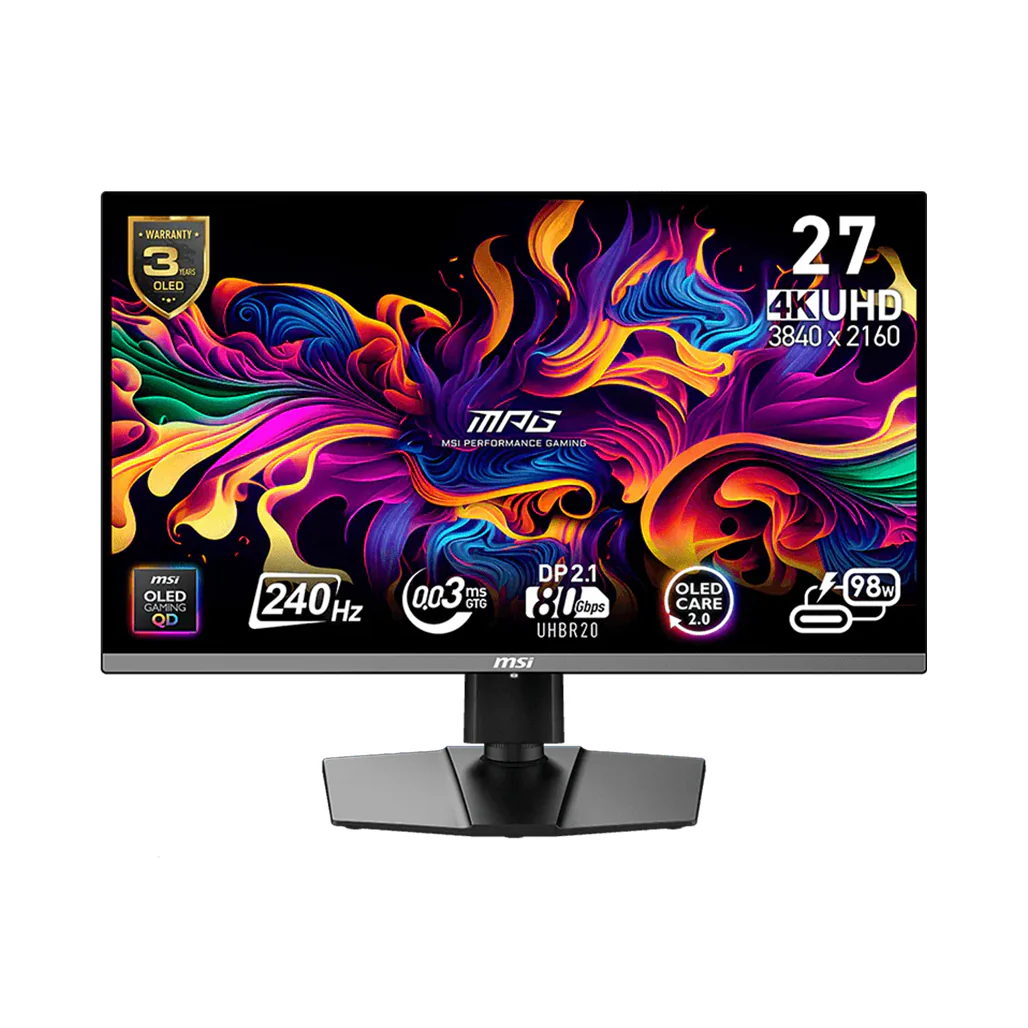 MSI MPG 272URX QD-OLED – 27” 4K UHD 240Hz Gaming Monitor