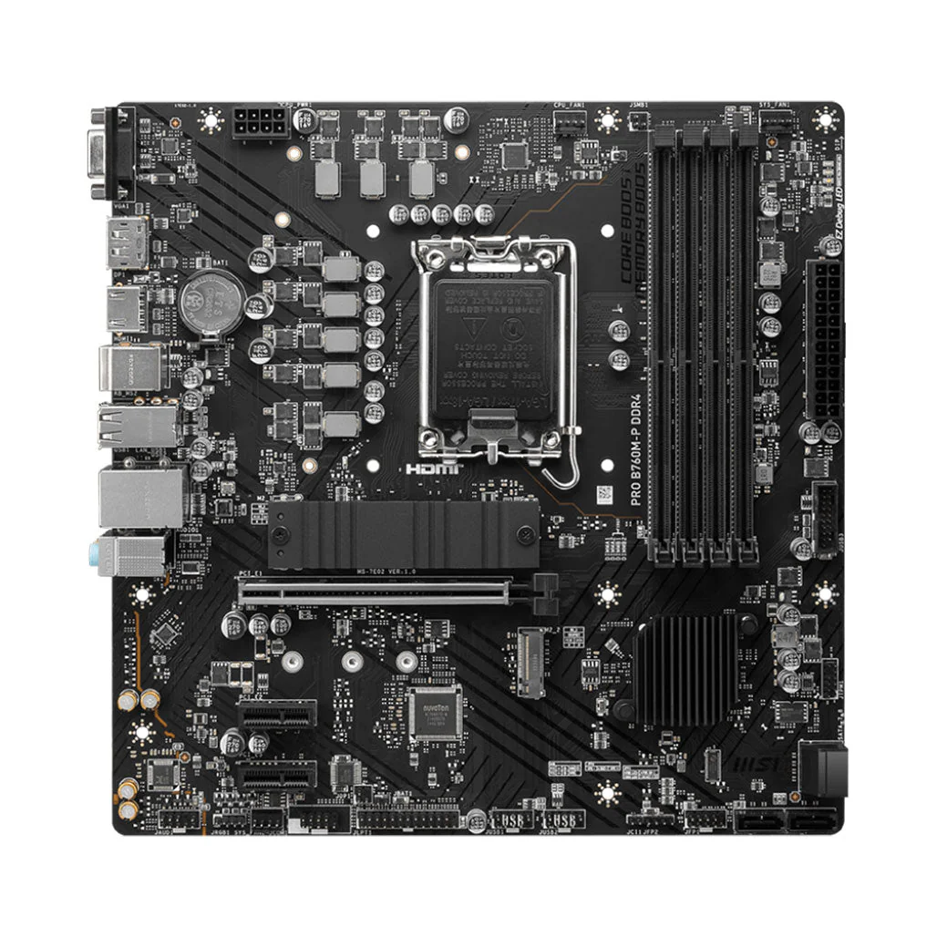MSI PRO B760M-E DDR4 Motherboard for 14th/ 13th/ 12th Gen Intel Processor