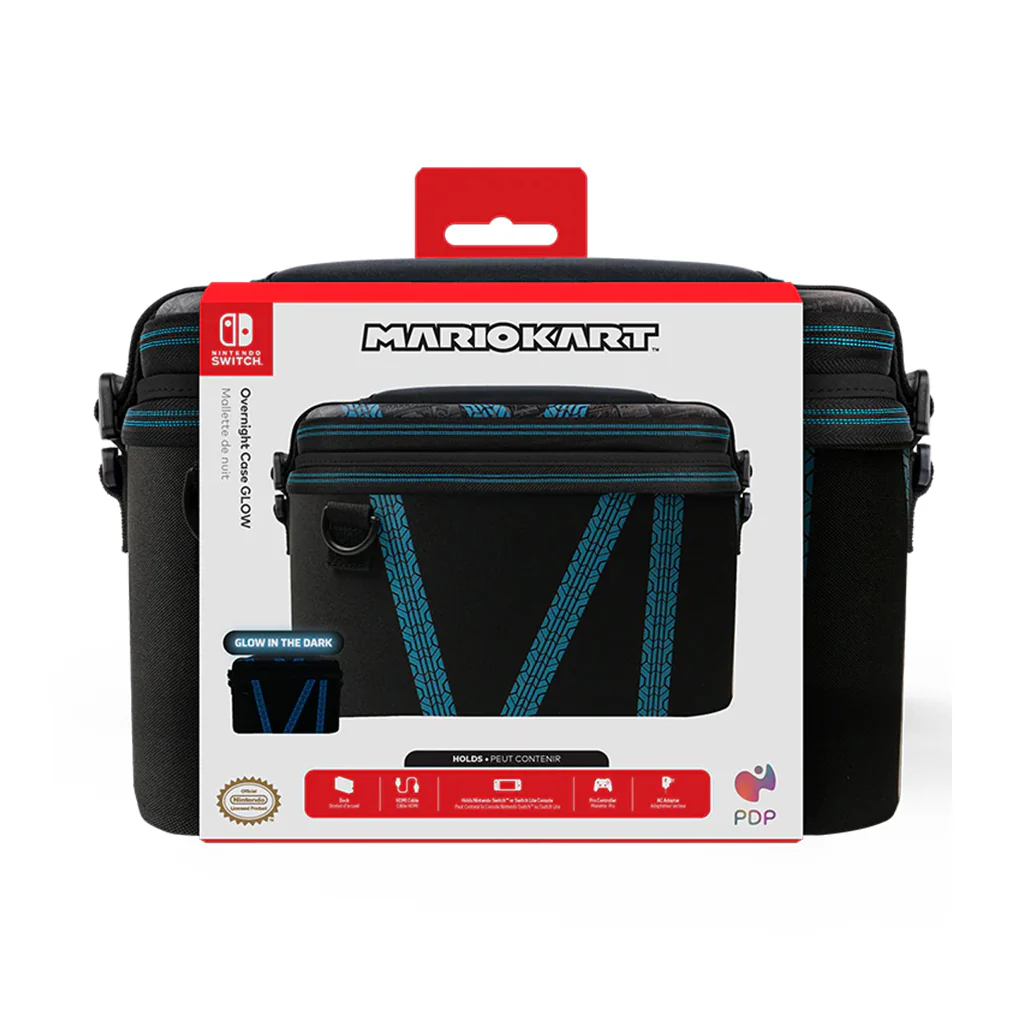 Nintendo Switch Kart Drift Overnight Case GLOW – Officially Licensed, Glows in the Dark, Customizable, Travel-Friendly Case for Nintendo Switch Systems - Image 6