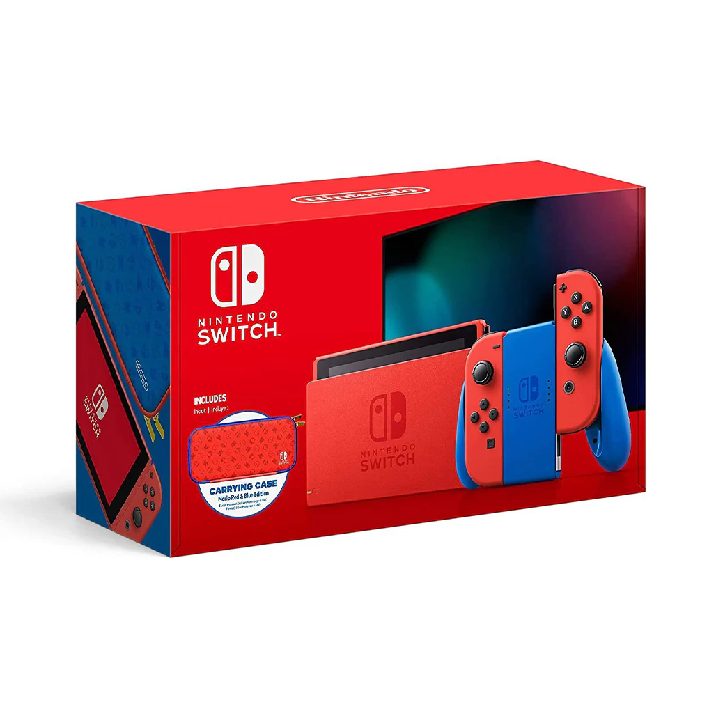 Nintendo Switch Mario Red & Blue Edition – Special Edition Console with Carrying Case - Image 7