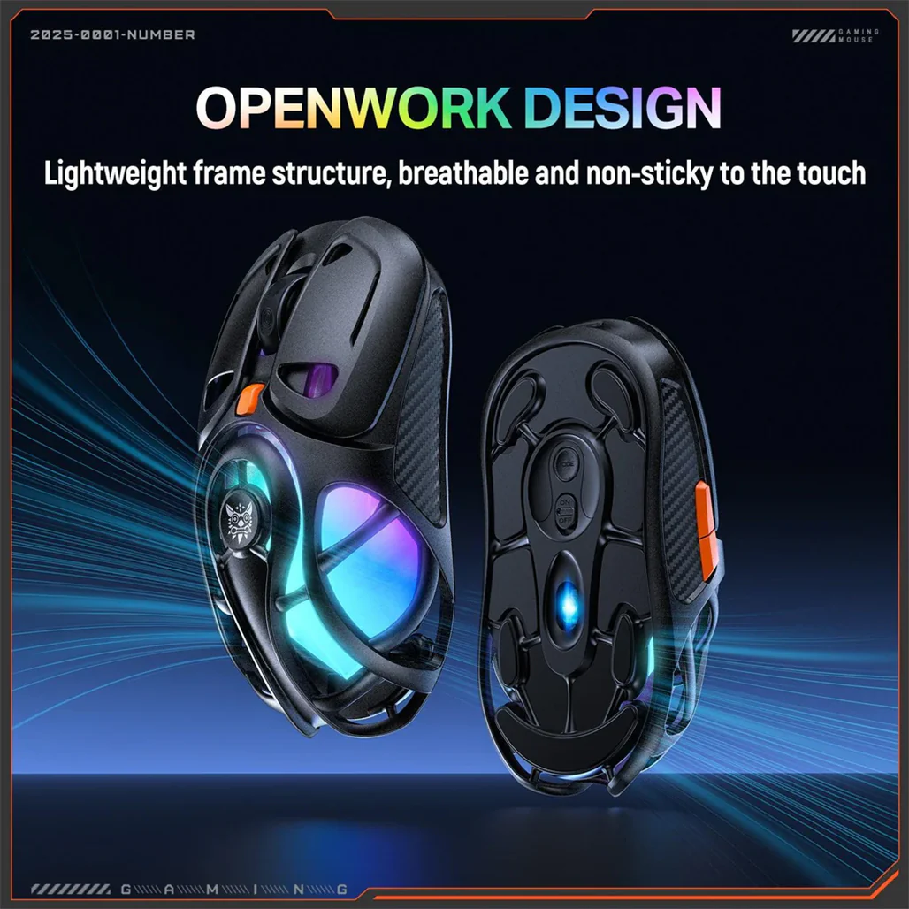 Onikuma Tri-Mode RGB Gaming Mouse - DM02 - Image 4