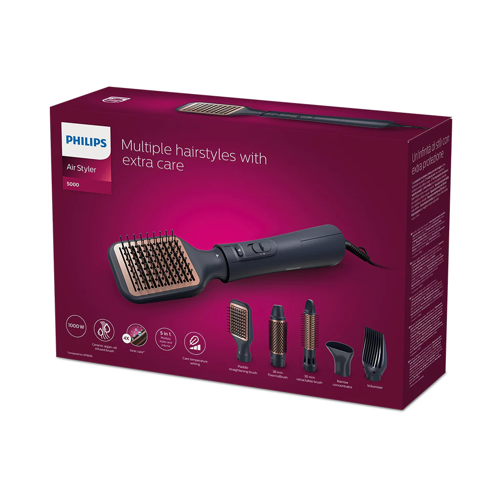 Philips 5000 Series Air Styler BHA530/03 with 5 Attachments - Image 7