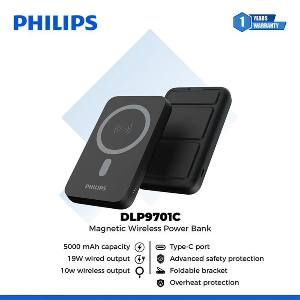 Philips Magnetic Wireless Power Bank with Stand - Image 3
