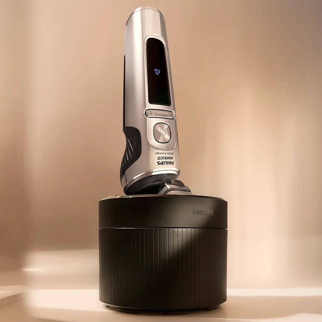 Philips Norelco S9000 Prestige Wet & Dry Electric Shaver with SenseIQ – Skin-Level Precision Shaving for Sensitive Skin - Image 7