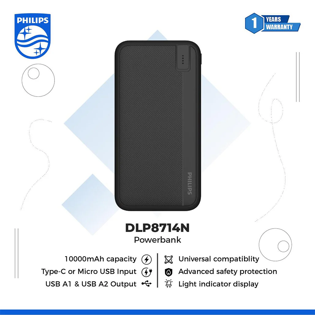 Philips Power Bank Fast Charging Dual Port With Advanced Safety Protection - Image 4