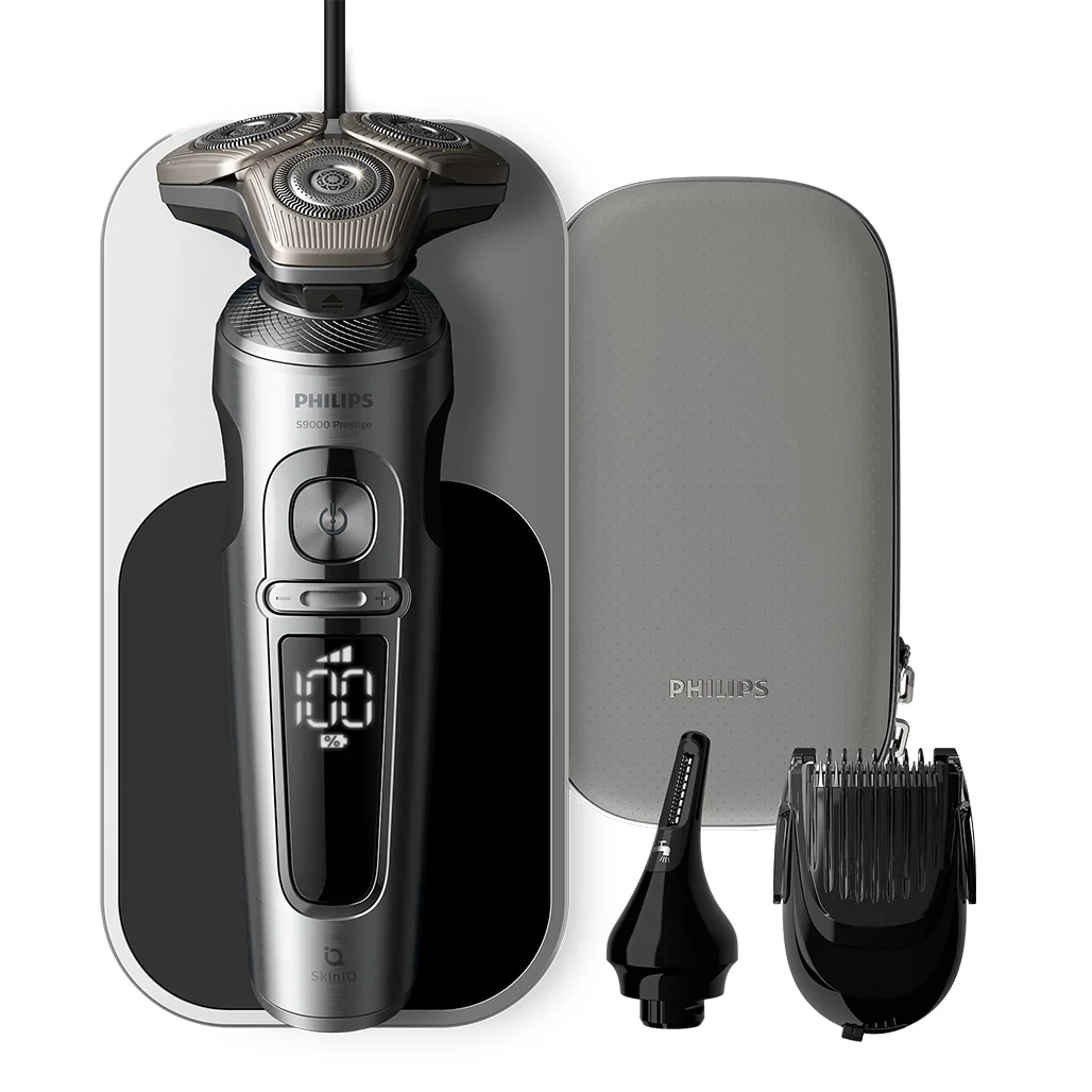 Philips Shaver S9000 Prestige SP9871/22 Wet & Dry Electric Shaver with SkinIQ Technology