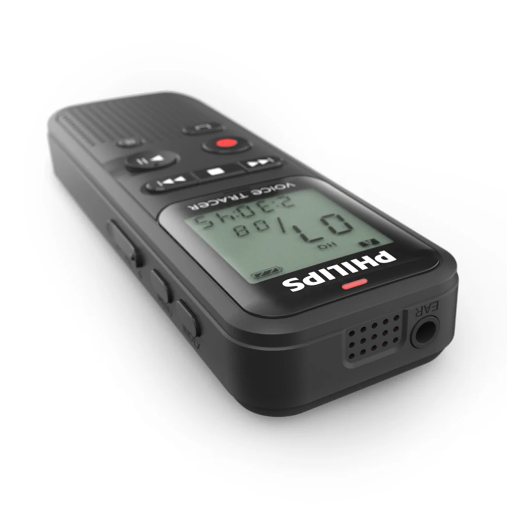 Philips VoiceTracer DVT1160 Digital Voice Recorder - 8GB, Voice-Activated Recording, One-Touch Operation - Image 3
