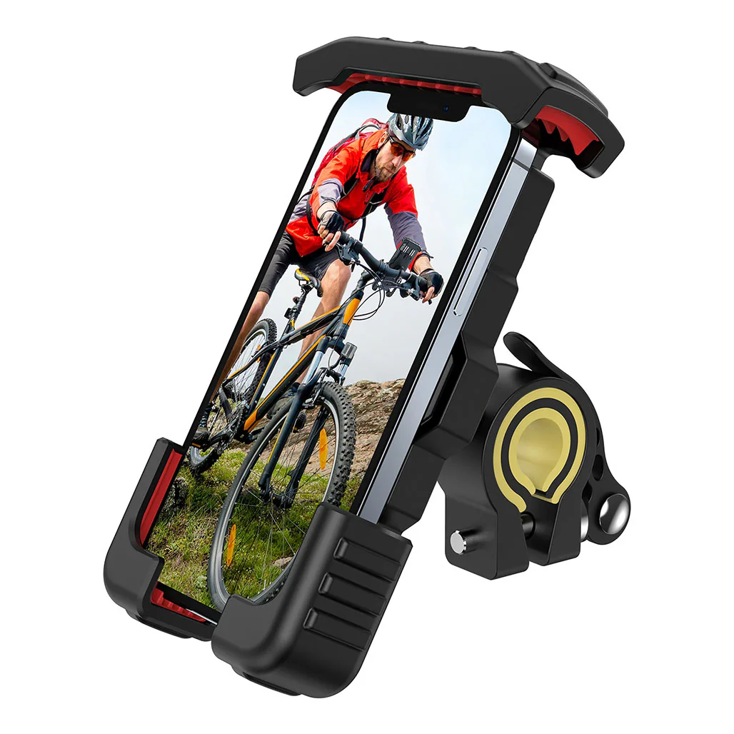 Phone Holder for Bicycle and Motorcycle | 360° Rotation with Wide Compatibility and Secure Grip