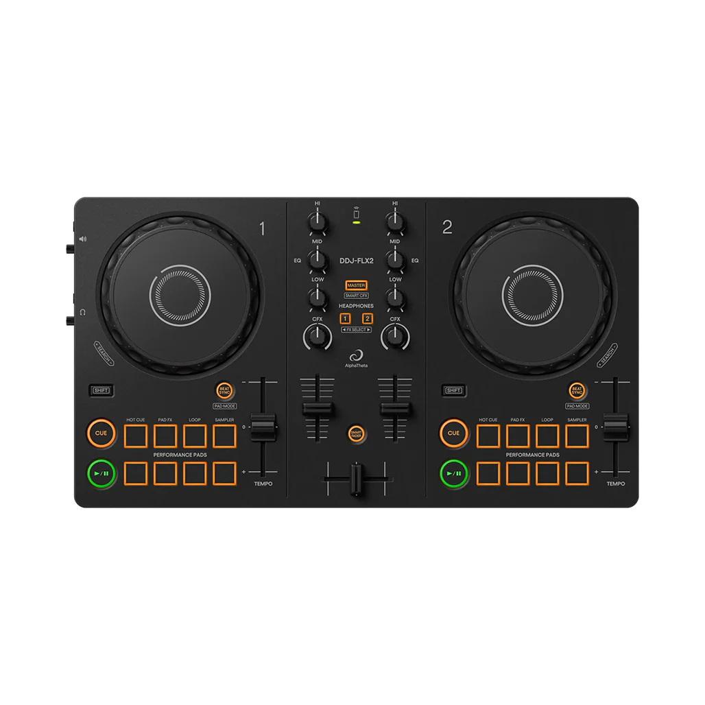 Pioneer DDJ-FLX2 - Portable 2-Channel DJ Controller for Beginners and Professionals