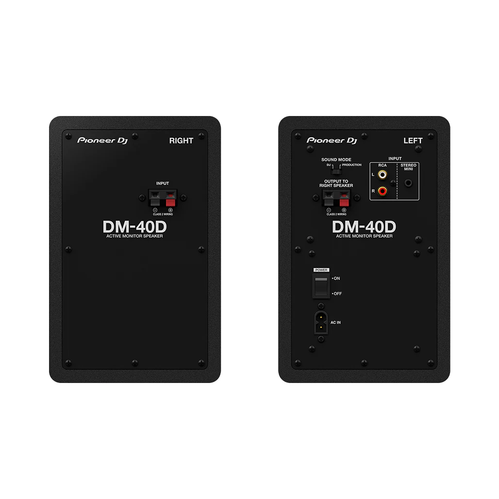 Pioneer DM-40D - 4-Inch Desktop Monitor System in Black with Class D Amplifier - Image 3