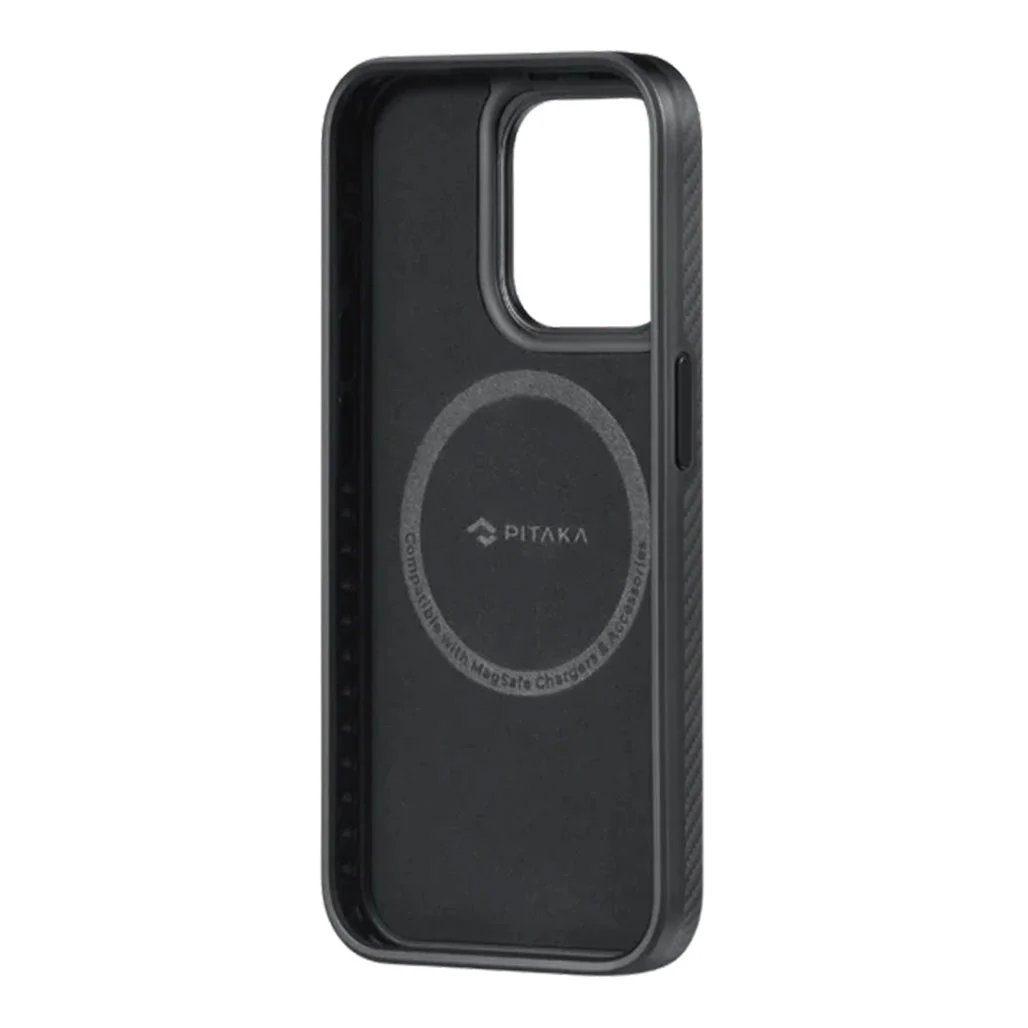 Pitaka MagEZ Case Pro 4 For iPhone 15 Pro - 600D Black/Grey (Twill) - Image 4