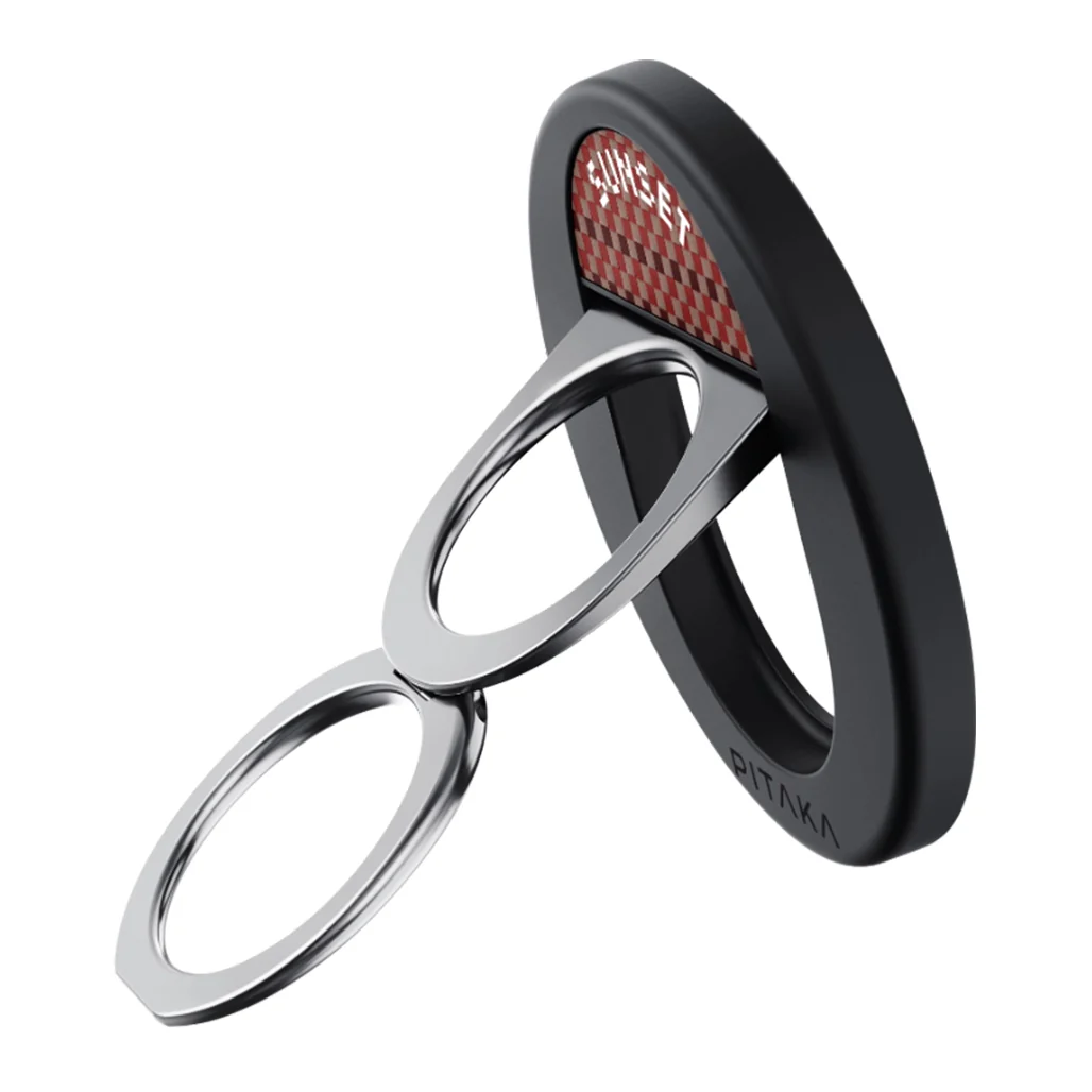 Pitaka MagEZ Grip3 - Slim 4.3mm Double-Ring Design | Gray/Black - Image 9