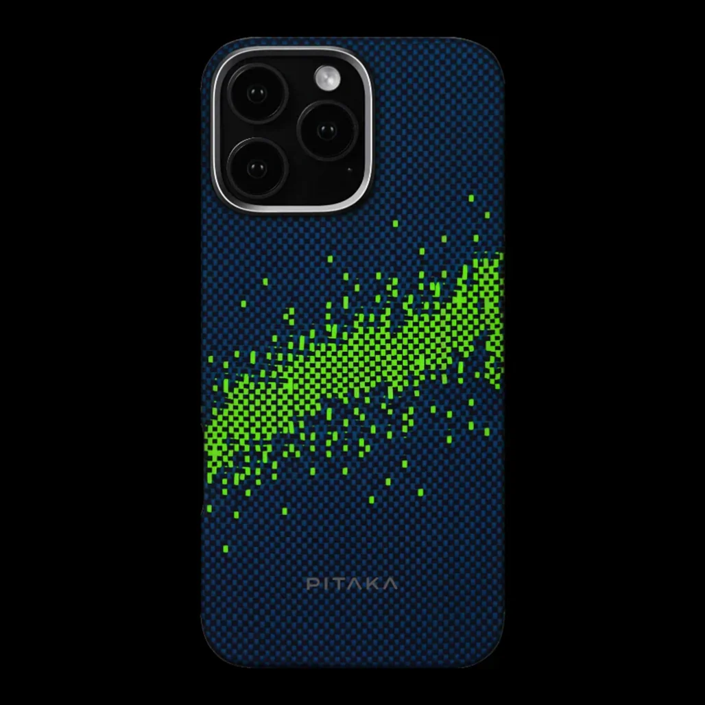 Pitaka StarPeak Luminous Woven Case for iPhone 16 Pro – Glow-in-the-Dark Aramid Fiber Cover - Image 2