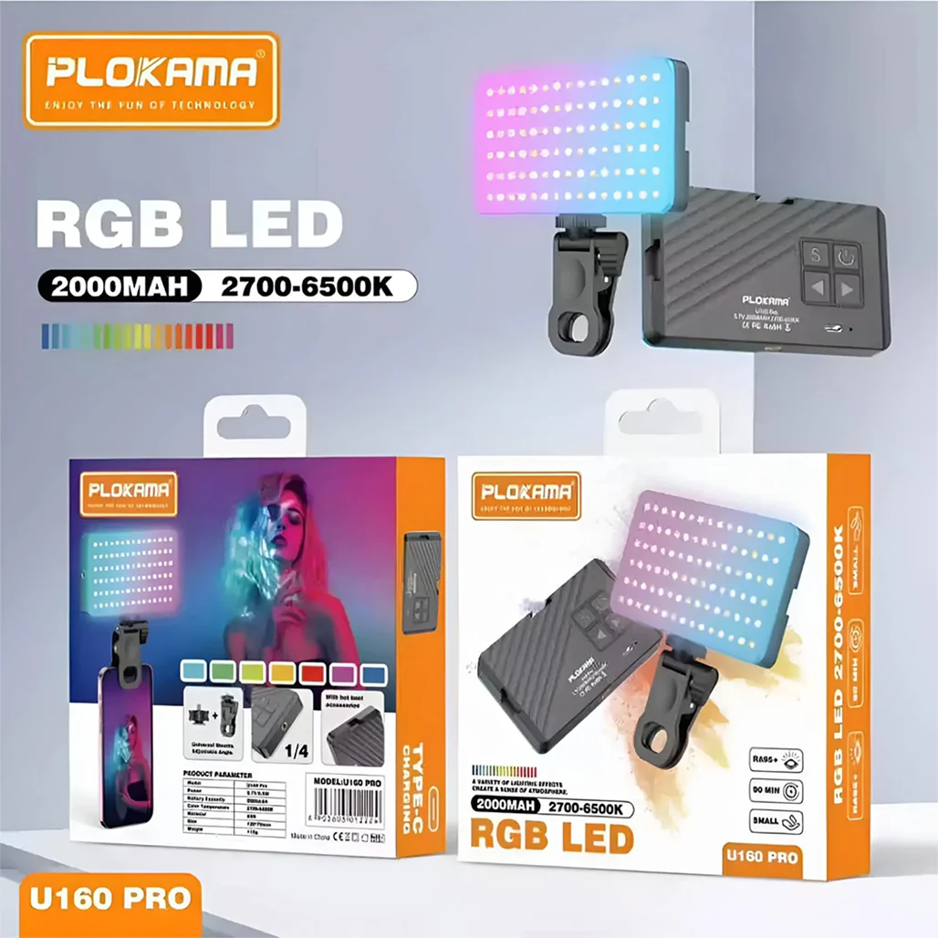 Plokama U160 Pro RGB Portable LED Flashlight - Image 3
