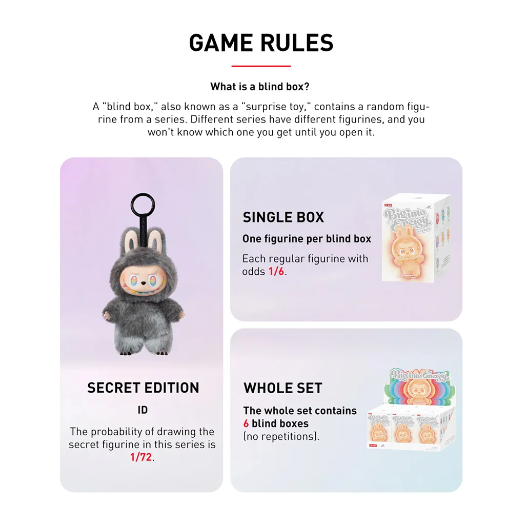 POP MART Labubu THE MONSTERS Big into Energy Series – Vinyl Plush Pendant Blind Box - Image 3