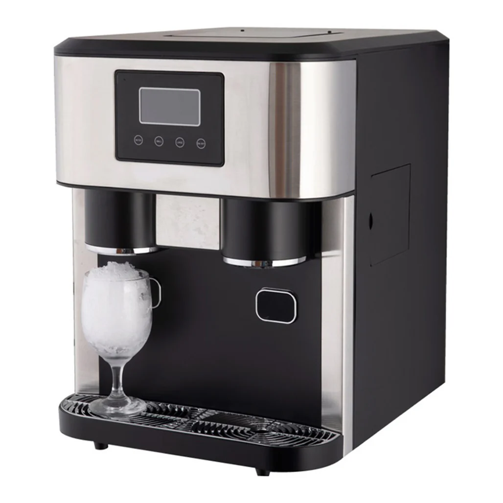 Porodo 3-in-1 Ice Maker, Ice Crusher, and Cold Water Dispenser – Black | High-Capacity, Efficient, and Compact