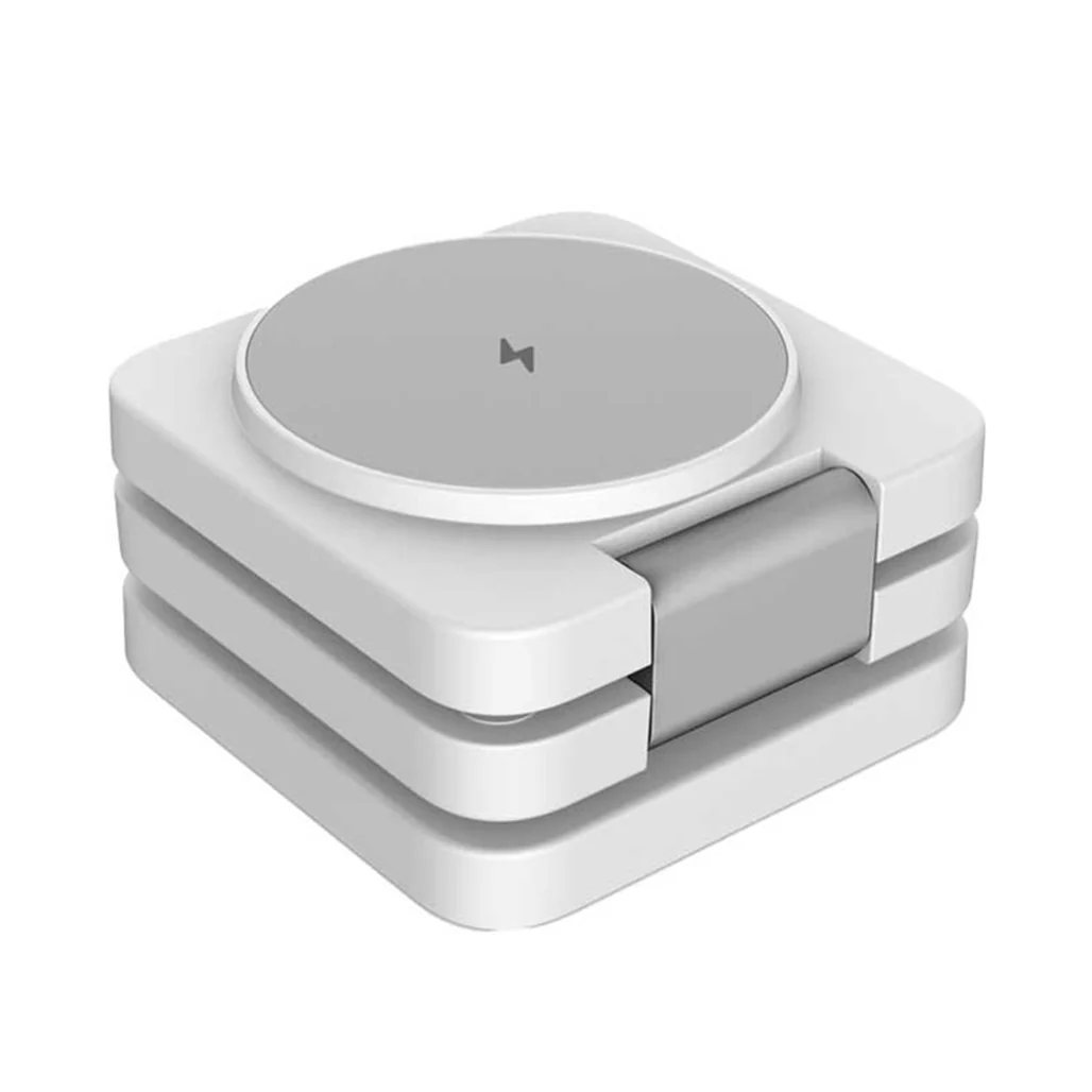 Porodo 3-in-1 MagSafe Wireless Foldable Fast Charger 15W - Multi-Device Charging Station for iPhone, Apple Watch, and AirPods - Image 7