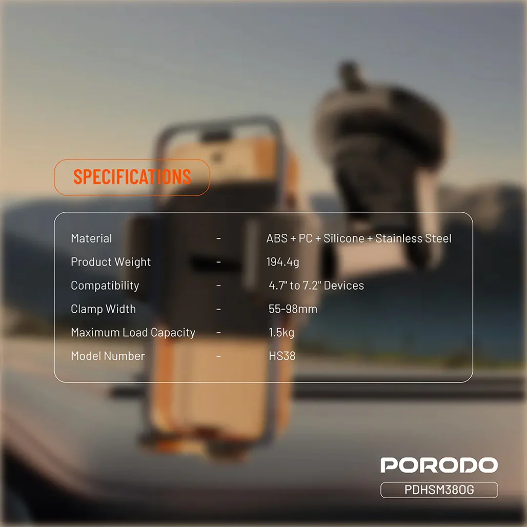 Porodo 3-in-1 Mount Kit Multi Functional Phone Holder - Image 3