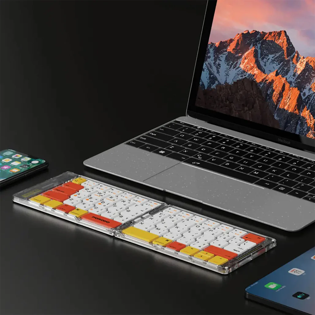 Porodo Crystal Shell Wireless Keyboard - Image 7