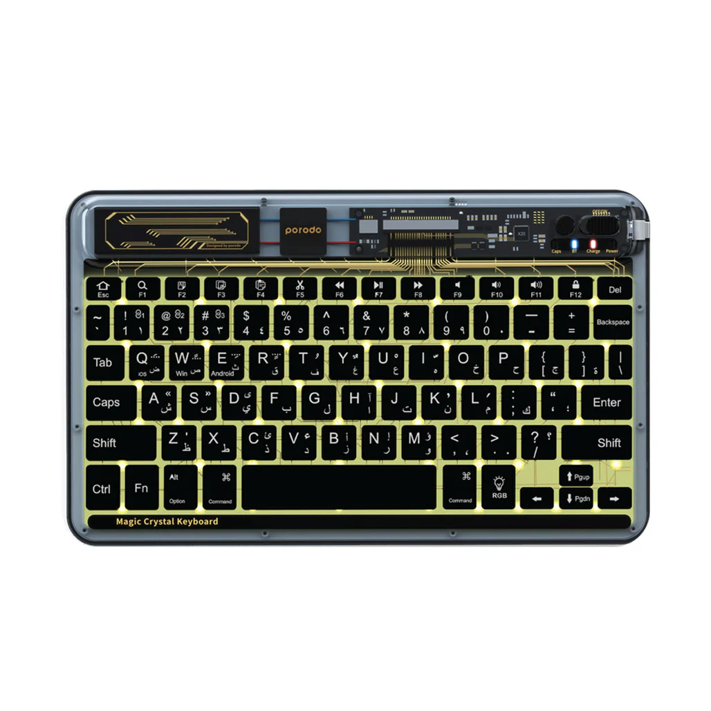 Porodo Crystal Shell Ultra-Slim Wireless Keyboard - Image 2
