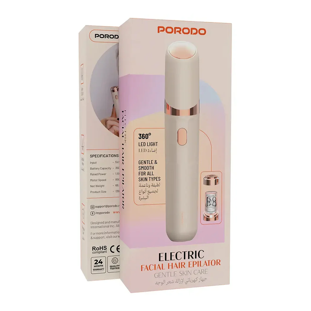 Porodo Electric Facial Hair Epilator - Image 4
