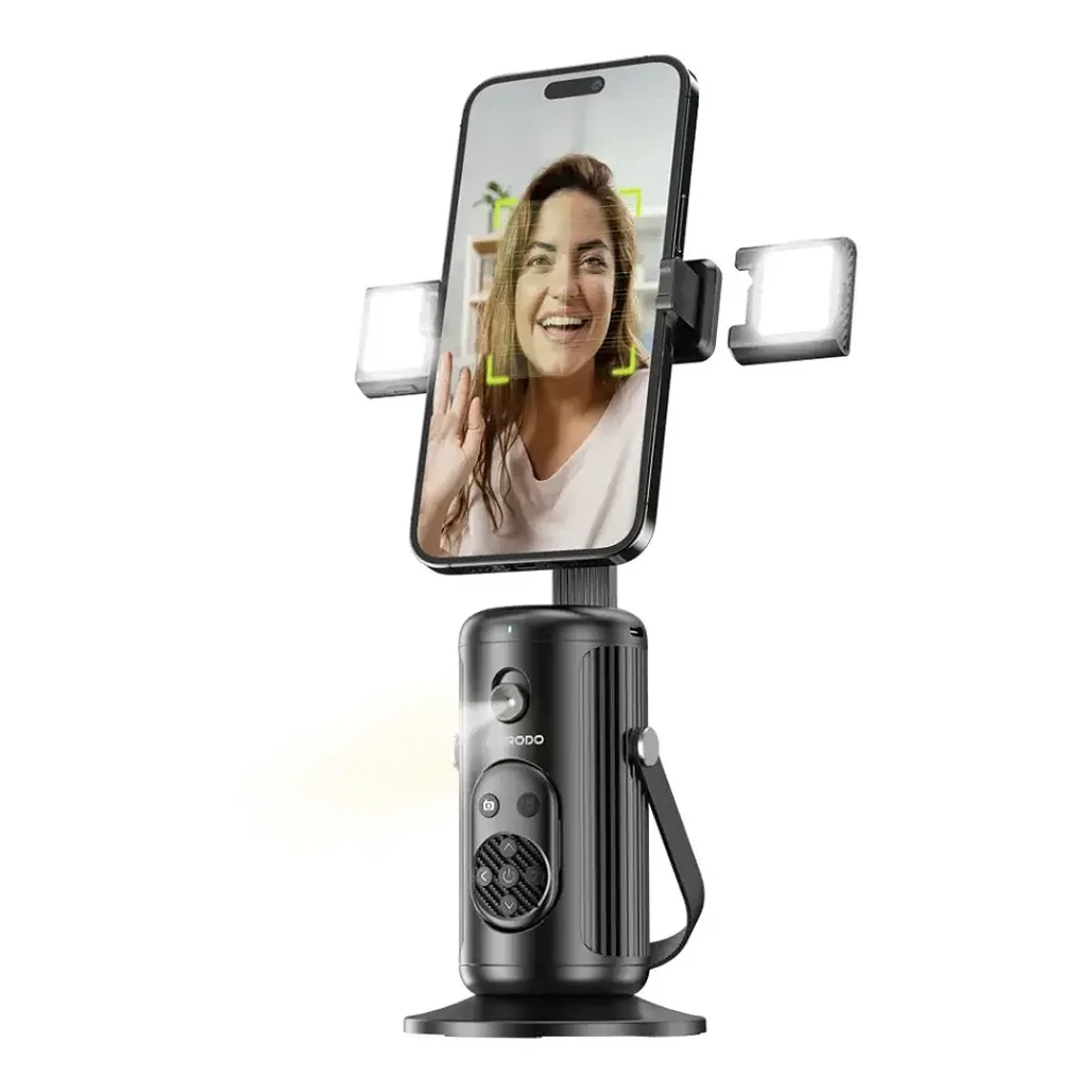Porodo Face Tracking Smart Mount – Advanced Hands-Free Video Creation Tool