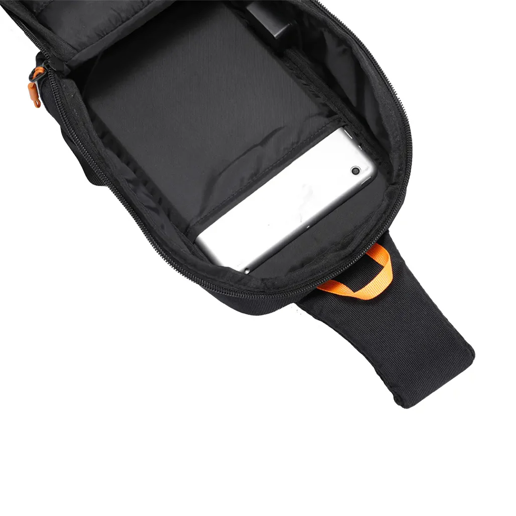 Porodo Gaming Crossbody Bag – Water-Resistant, PD 40W Fast Charging, Secure Storage – Black - Image 3