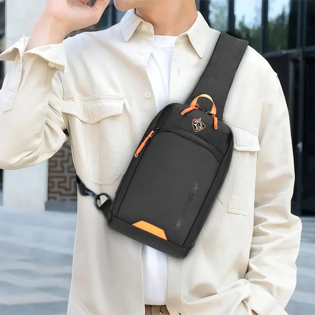 Porodo Gaming Crossbody Bag – Water-Resistant, PD 40W Fast Charging, Secure Storage – Black - Image 5