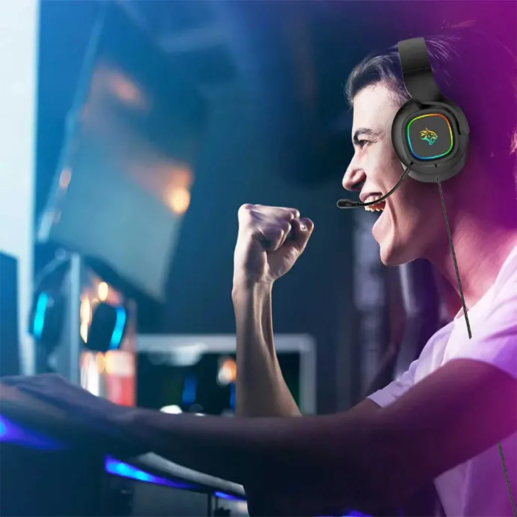 Porodo Gaming PDX418 RGB Headphone with Detachable Microphone - Image 5