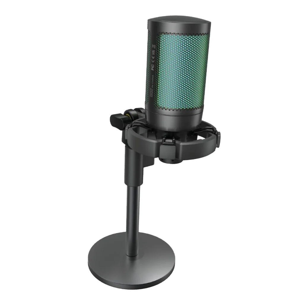 Porodo Gaming Professional RGB Condenser Microphone - Black - Image 2