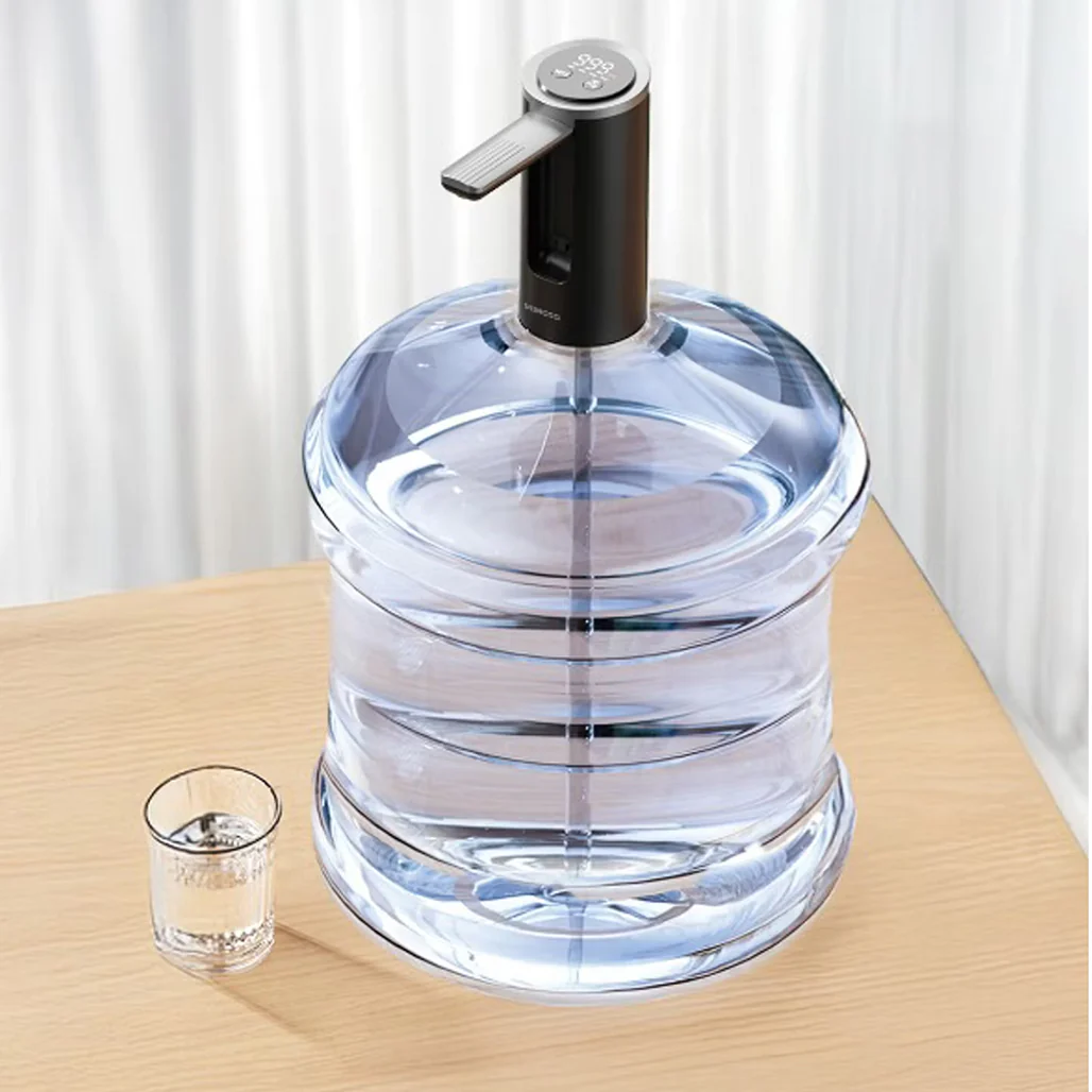 Porodo Lifestlye Foldable Electric Water Pump Universal Bottle Compatibility - Black - Image 3