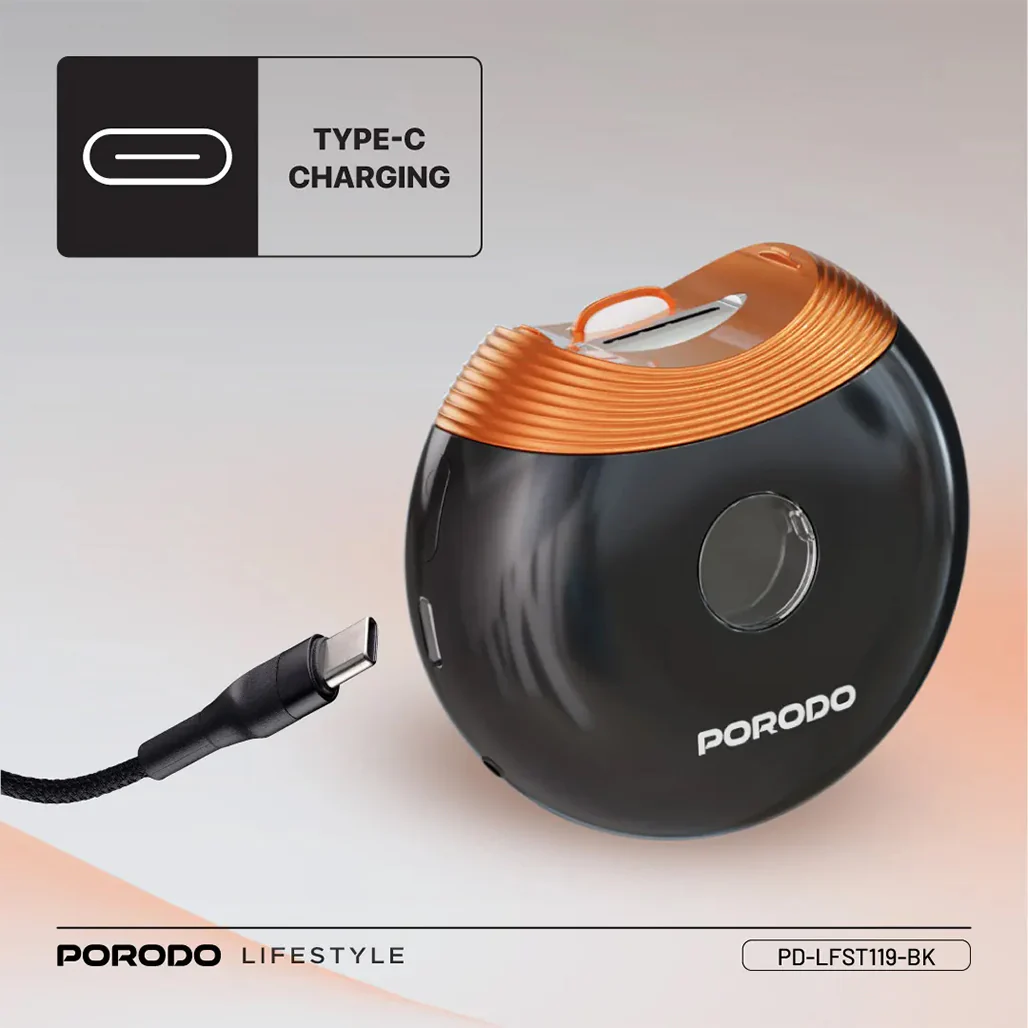 Porodo Lifestyle All-In-One Nail Trimmer Set – Black - Image 4