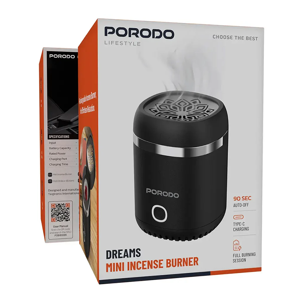 Porodo Lifestyle Dreams Mini Incense Burner - Image 6