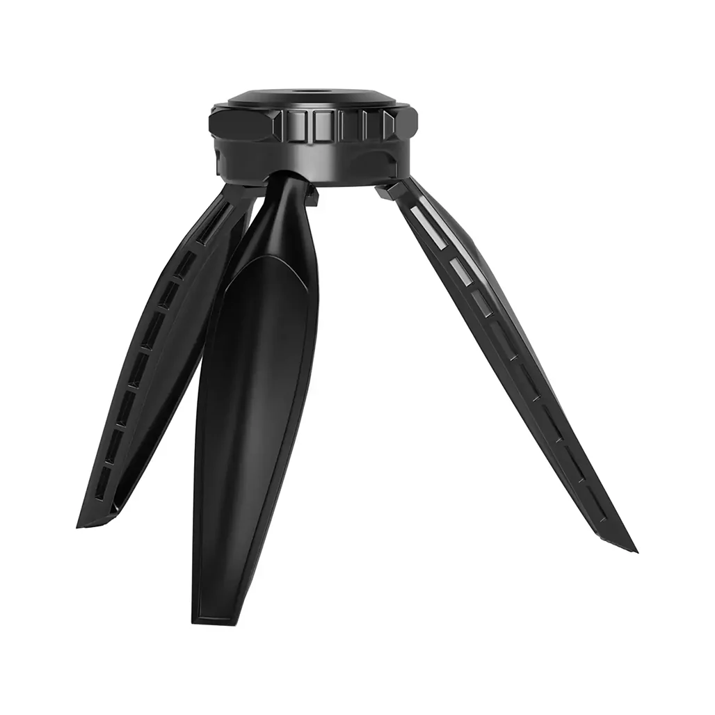 Porodo Lifestyle Handheld Ring Grip Camera & phone vlogging light with Desktop support & Phone clamp - Black - Image 4