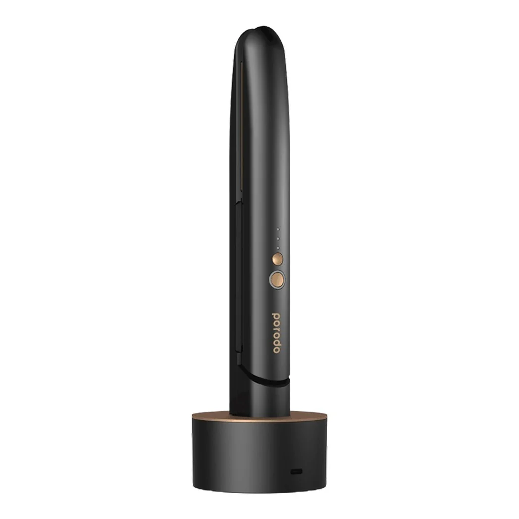 Porodo LifeStyle Wireless Rechargeable Hair Straightener - Black
