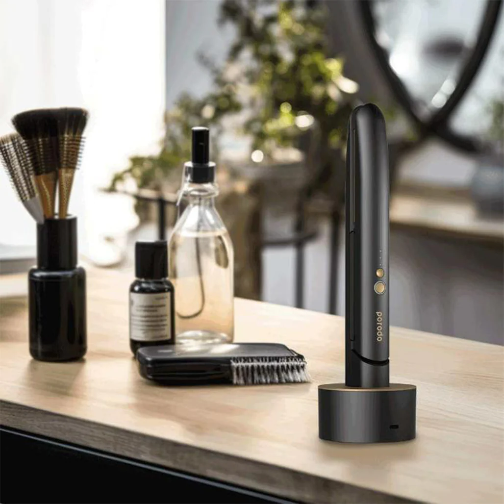 Porodo LifeStyle Wireless Rechargeable Hair Straightener - Black - Image 5