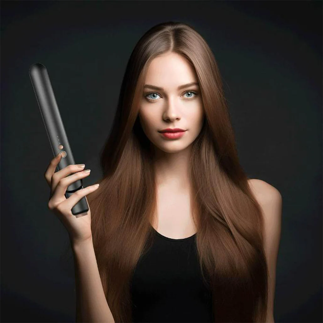 Porodo LifeStyle Wireless Rechargeable Hair Straightener - Black - Image 6
