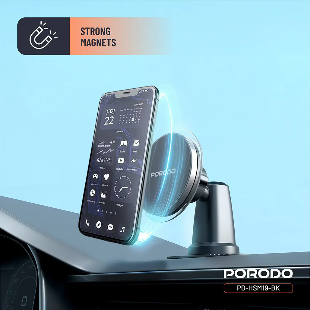 Porodo MagSafe Magnetic Air Vent and Dash Mount - Image 11