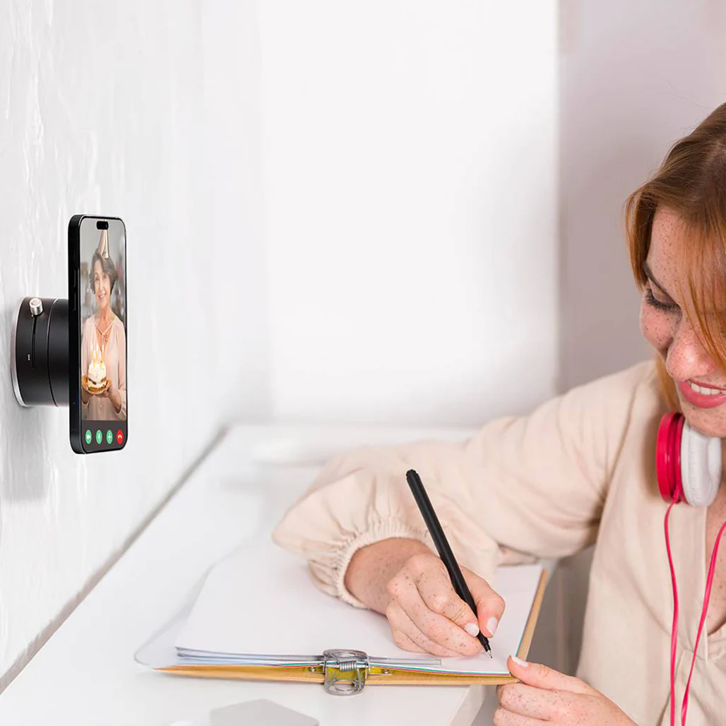 Porodo Multi-Surface MagSafe Mount – Adjustable Viewing, N52 Magnet, One-Hand Use, Grip-Lock & One-Touch Lock - Image 3