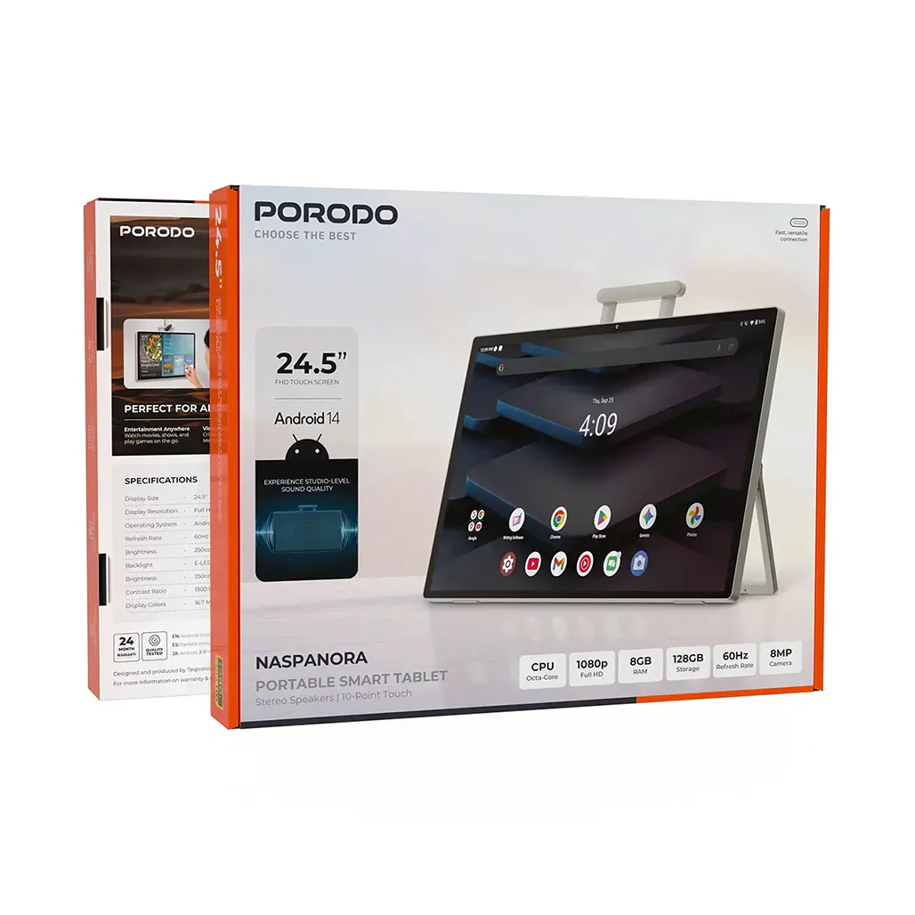 Porodo Naspanora Portable Smart Tablet - Image 3