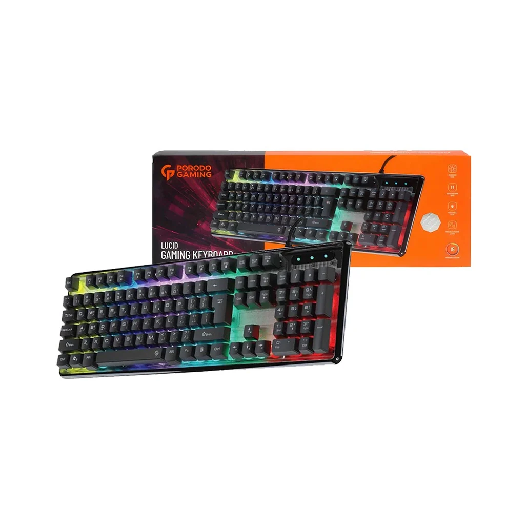 Porodo PDX216 - Porodo Gaming Lucid Wired Gaming Keyboard - Image 2