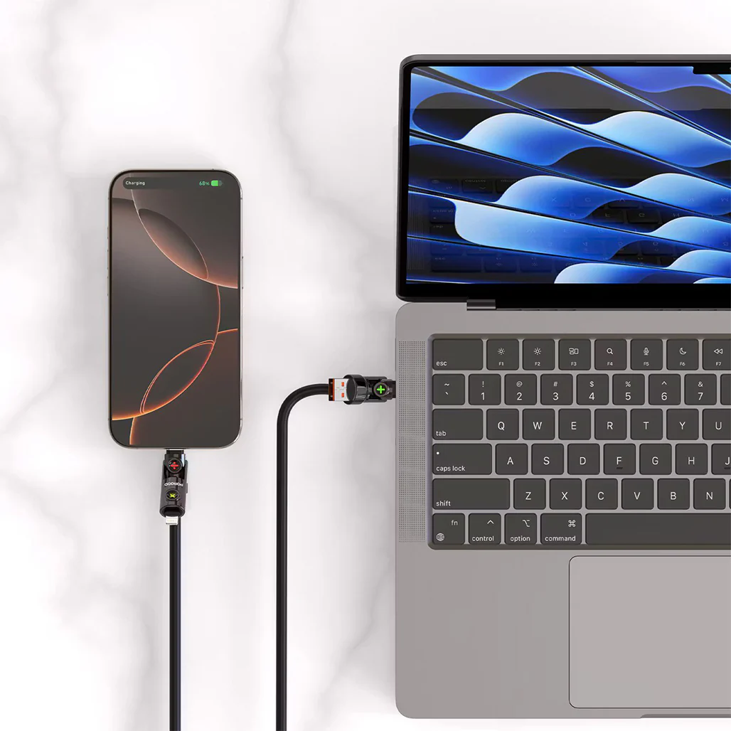 Porodo Powerglow 4-in-1 High-Speed Charging Cable - PDCBL2226 - Image 9