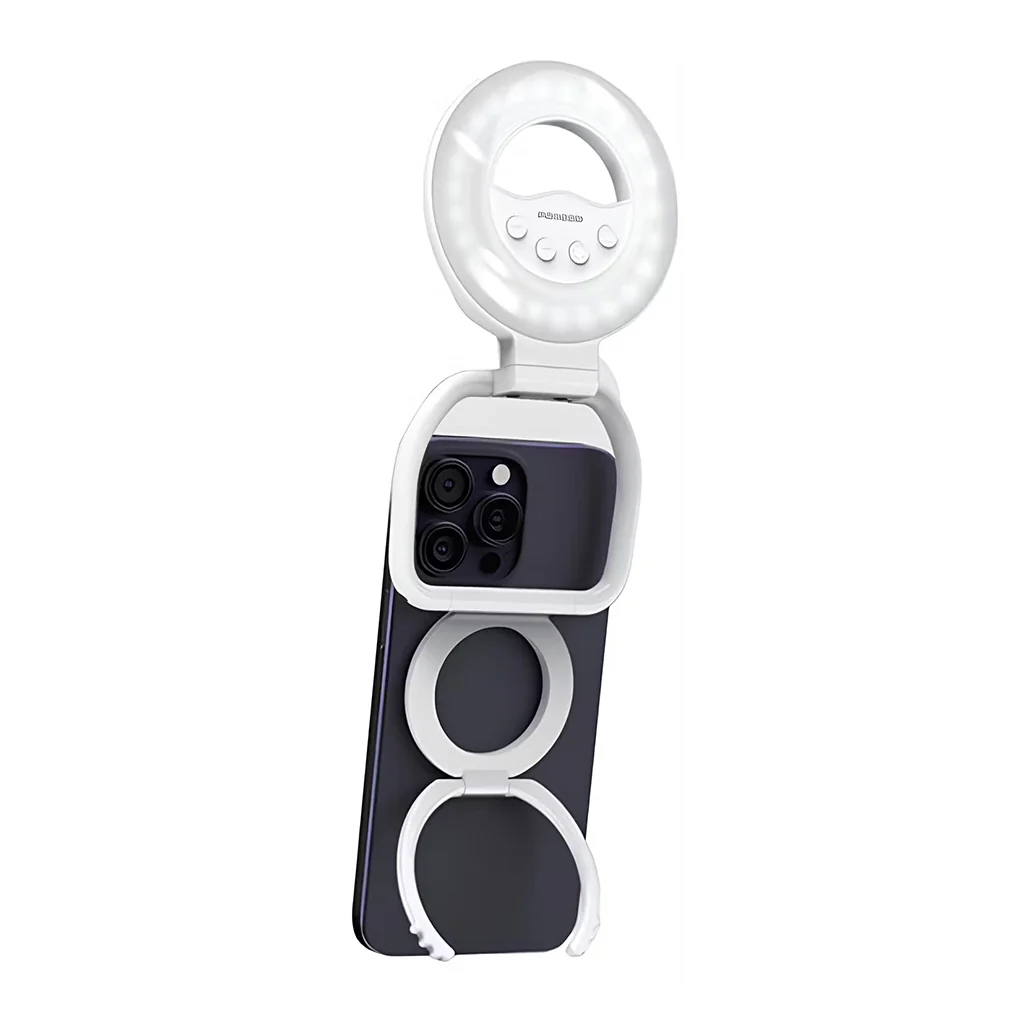 Porodo Snapbright Magnetic LED Fill Light with Adjustable Phone Mount