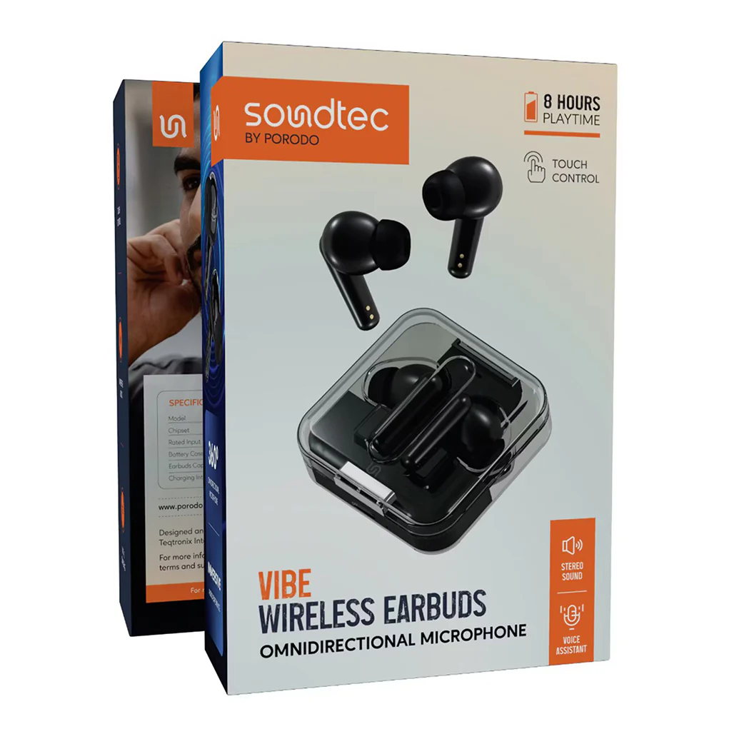 Porodo Soundtec Vibe Wireless Earbuds - Image 3