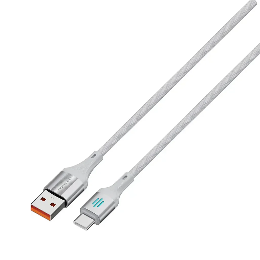 Porodo USB-A To USB-C Charging & Data Cable - Silver - Image 2