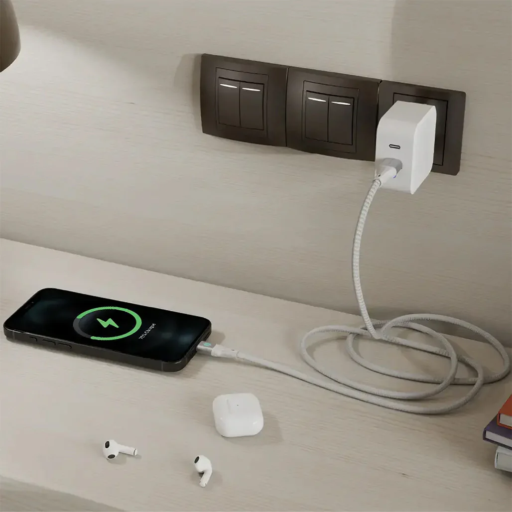 Porodo USB-A To USB-C Charging & Data Cable - Silver - Image 4